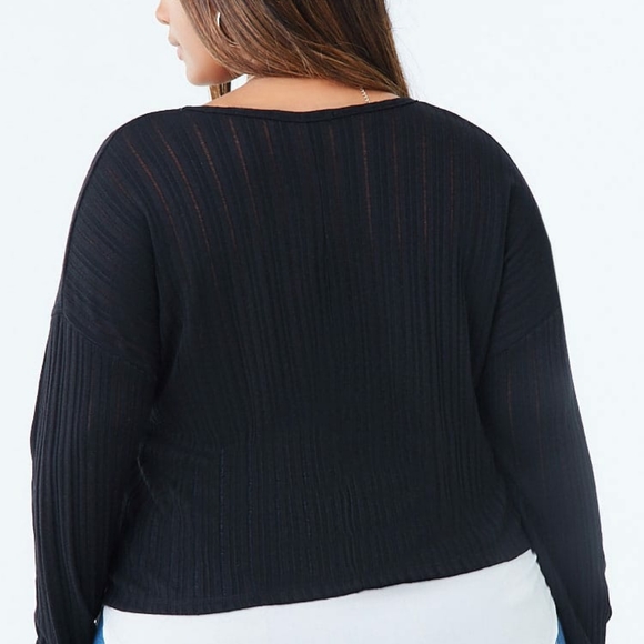Plus Size Ribbed Combo Top NWT - Picture 4 of 4